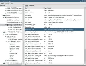 Abbildung 3: Der HAL Device Manager zeigt die Hardware in Baumform an. Die Zusatzinformationen zu jedem Gerät gehen ziemlich ins Detail. Hier die einer an USB angeschlossenen digitalen Kamera.