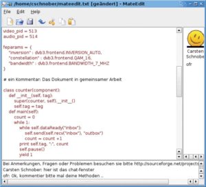 Abbildung 3: Mateedit soll nach Eigenangaben des Projekts Teil von KDE 4 werden. Die letzte Release liegt jedoch schon über ein Jahr zurück.