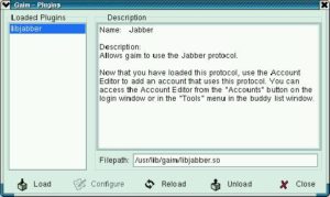 Abbildung 3: Der Ebay-Agent nutzt das Jabber-Protokoll für seine Benachrichtigungen. In älteren Versionen von Gaim muss der Anwender dazu allerdings ein Plugin manuell nachladen.