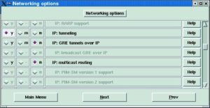 Abbildung 3: Für die Kommunikation zwischen den CNs muss der Kernel IPIP unterstützen. Die passende Option versteckt sich unter den »Networking Options« und heißt »IP: tunneling«.