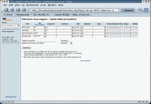Abbildung 3: Das Erstellen einer neue Tabelle ist bei PHP MyAdmin kein Problem.