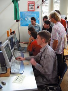 Abbildung 3: Accessability und neue Features demonstrierten die Mitglieder des Gnome-Projekts.
