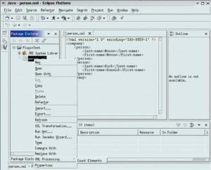 Abbildung 3: Start des Plugins über das Kontextmenü.