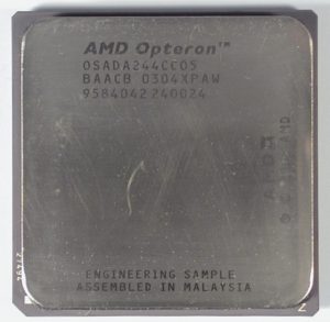 Abbildung 3: Die 1,8-GHz-Opterons sind Engineering Samples aus der Vorserienproduktion.