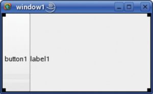 Abbildung 3: Hier wurde das Fenster »window1« aus Abbildung 1 auf der rechten Seite um eine Beschriftung (Label) ergänzt.