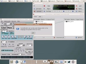 Abbildung 3: ... und anschließend den Softwaresynthesizer Zynaddsubfx.