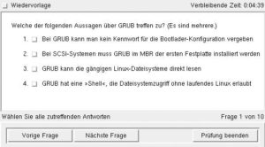 Abbildung 3: Die Qualität der Fragen entspricht beim Prüfungs-Simulator lpisim etwa der des tatsächlichen Tests.