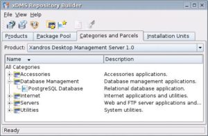 Abbildung 4: In der grafischen Oberfläche des Xandros Management Servers lassen sich bequem Software-Repositories zusammenstellen, auf deren Grundlage der Server später automatisch neue Clients installiert.