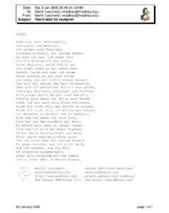 Abbildung 4: Muttprint bringt ausgedruckte E-Mails in ein ansehnliches Layout.