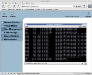 Abbildung 4: Das Ziel der Mühe: Im Browser taucht der Bildschirm des entfernten Rechners auf, der sofort mit Tastatur und Maus bedienbar ist.
