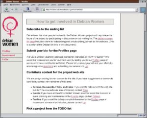 Abbildung 4: Die Aktivistinnen des Debian-Women-Projekts wollen mehr Frauen in die Entwicklung von Debian integrieren. Dabei ist auch geplant, technische Schulungen durchzuführen.