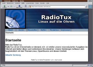 Abbildung 4: Radiotux ist wieder da. Mit einem neuen Team, neuem Konzept und einer schöneren Website meldet sich die Redaktion nach vier Monaten Pause zurück.