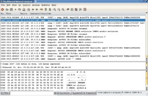 Abbildung 4: Das Mitsniffen der IMAP-Verbindung mit Ethereal deckt manche Fehlfunktionen auf. Beim Verschieben des Ordners »INBOX.evolution-3« unter den Ordner »INBOX.archiv« interpretierte Evolution den Bindestrich als Punkt.