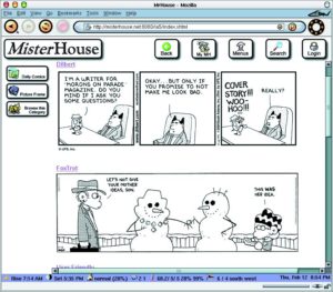 Abbildung 4: Die Weboberfläche von Mister House sorgt auch für die nötige Unterhaltung. Übers Internet holt sich die Software regelmäßig aktuelle Comics.