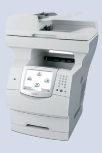 Abbildung 4: Der Lexmark X646e glänzte mit einem hoch auflösenden TFT-Display, zudem ist die Bedienung sehr einfach. Bei den Verbrauchsangaben ist der Hersteller jedoch viel zu optimistisch.
