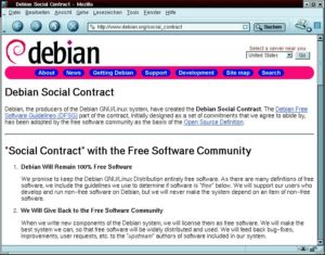 Abbildung 4: Der Debian Social Contract ist eins der wichtigsten Dokumente für das Debian-Projekt. Vor kurzem legten die Entwickler den Grundstein für eine Änderung dieses Vertrags.