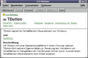 Abbildung 4: Die Online-Hilfe im Windows-Look geht sehr verschwenderisch mit den Ressourcen um. Die Hilfetexte sind dagegen recht mager.