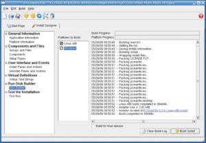 Abbildung 4: Der Disk Builder komprimiert die Dateien einer Anwendung und fertigt den Installer an.