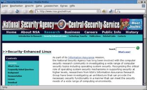 Abbildung 4: Vor ein paar Jahren noch undenkbar - heute arbeitet die National Security Agency (NSA) aktiv an freier Software. Sie kooperiert bei SE Linux mit einer weltweit verteilten Entwickler-Community.