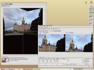 Abbildung 4: Aus vielen mach eins: Das Programm Hugin fügt mittels komplexer Berechnungen die Einzelbilder aus einer Digitalkamera zu einem kompletten Panoramabild zusammen.