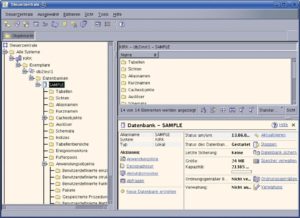 Abbildung 5: Das DB2 Control Center, die Kommandozentrale von IBMs Datenbank, ermöglicht auch in der freien Version eine zentralisierte, visuell unterstützte Datenbank-Administration.