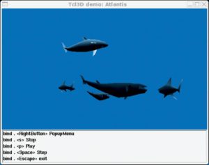 Abbildung 5: Dank Paul Obermeiers neuer Extension Tcl 3D können Tcl-Skripte nun direkt die Funktionen von OpenGL nutzen und damit flotte 3D-Animationen auf den Bildschirm zaubern.