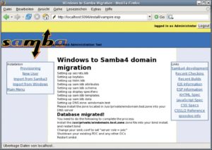 Abbildung 5: Das Swat-Protokoll der erfolgreichen Übernahme einer Windows-2003-Domäne.