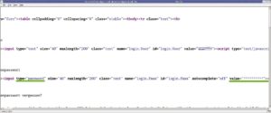 Abbildung 5b: Mit der Schwachstelle konfrontiert reagierte 1&1 in weniger als 24 Stunden und behob den Schaden. Das ausgelieferte HTML enthält nun nur noch Sternchen statt des Klartext-Passworts.