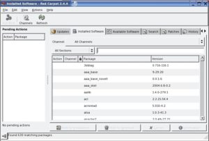 Abbildung 6: Der Red-Carpet-Client fungiert als Frontend für Novells Zenworks Linux Management. Der Screenshot zeigt einen Blick in ein Software-Repository.