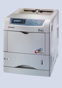 Abbildung 9: Kyoceras Farblaserdrucker FS-C5030N brachte die Testdokumente zwar mit einem leichten Rotstich zu Papier, liegt aber insgesamt gleichauf mit Okis C5900dn.