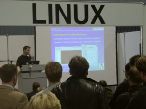 Die Vorträge auf dem Forum der Linux New Media waren immer begehrt.