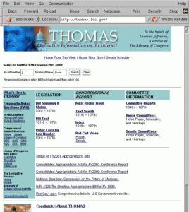 Im Sinne Thomas Jeffersons bietet die US-Kongressbibliothek Gesetzestexte im Internet an.