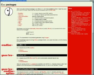 Abbildung 2: Die C++-Packages sind eine Sammlung von Tools und Bibliotheken, die Christian Holm Christensen für andere C++-Entwickler unter der LGPL veröffentlicht hat.