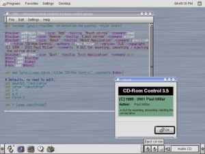 Kein Großprojekt, aber nützlich ist CD-ROM Control von Paul Millar.