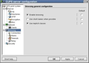 In KDE 2.2 wird die CUPS-Konfiguration dank KDEPrint nahtlos in die Systemsteuerung integriert.