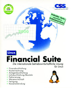 Abbildung 1: Die Linux Financial Suite steckte als einziger Fibu-Testkandidat nicht in einer langweiligen Schachtel.