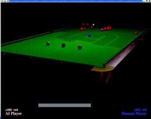 Abbildung 1: Eine gemütliche Partie Snooker am eigenen Computer - Foobillard macht's möglich.