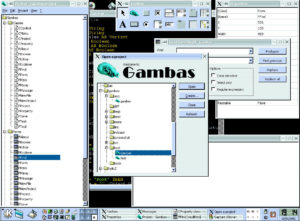 Abbildung 1: Gambas ist eine Basic-Entwicklungsumgebung für GNU/Linux. Das Look & Feel lehnt sich stark an bekannte proprietäre Produkte an.