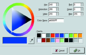Abbildung 4: Eine GtkColorSelection.