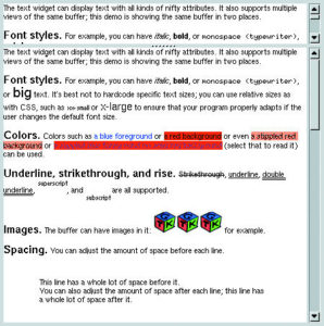 Abbildung 12: Das neue GtkText.
