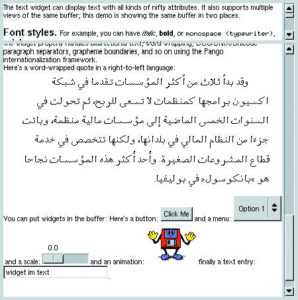 Abbildung 13: Noch mehr Staunenswertes in GtkText.