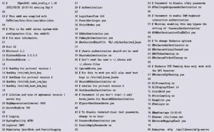 Listing 1: Server-Konfig >>sshd_config