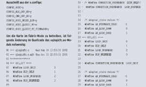 Listing 2: Fibre-Channel-Anbindung im Kernel 2.4.17.
