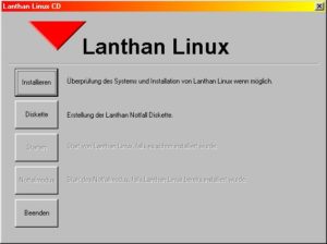 Starten der Lanthan-Installation. 