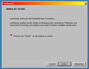 Analyse der Systemumgebung mit Lanthanizer. 