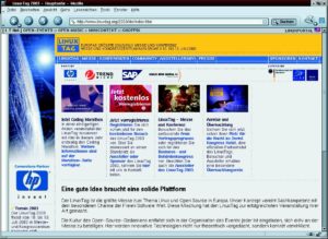 Abbildung 3: Der Linuxtag ist Jahr für Jahr ein großes Ereignis für Open-Source-Projekte aller Art.