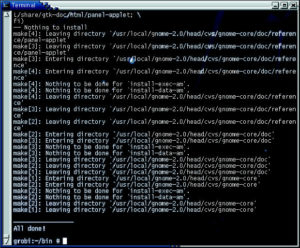 Abbildung 1: Die Vicious Build Scripts haben ihre Schuldigkeit getan.