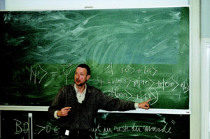 Abbildung 5: Bruno Marchal entführte die Zuhörer in die Welt der Quantencomputer.
