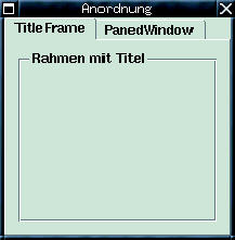 Abbildung 1a: Im Notebook- Widget schaltet der Benutzer zwischen den Karteikarten um. 