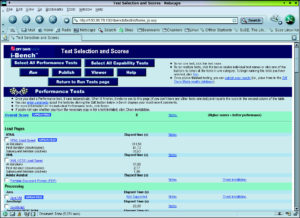 Abbildung 6: Netscapes neuer Stern am Browser-Himmel, die Mozilla-getriebene Release 7, hier auf der Benchmark-Steuerseite von i-Bench.